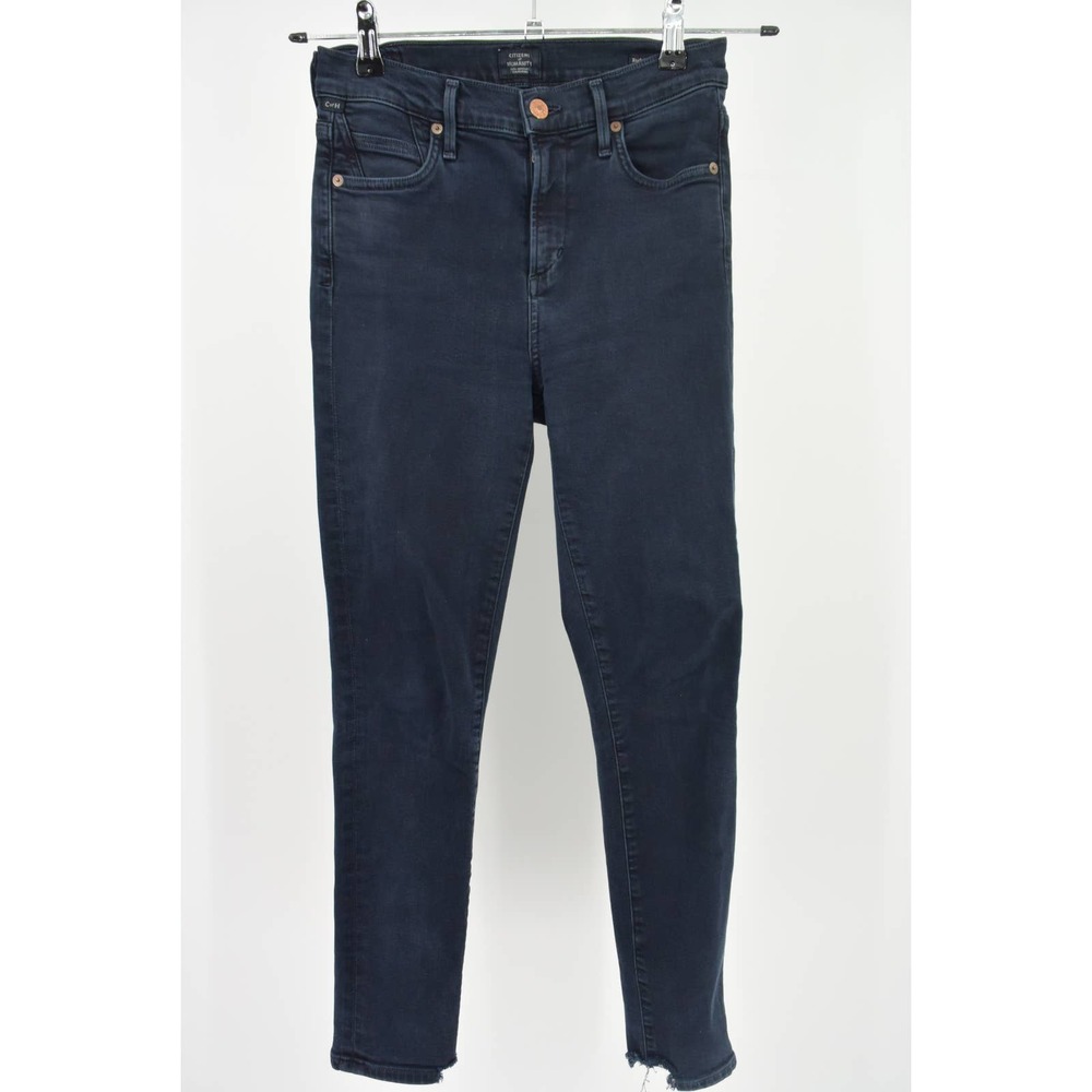 Citizens of Humanity Womens Dark Wash Rocket Crop High Rise Skinny Jeans 26